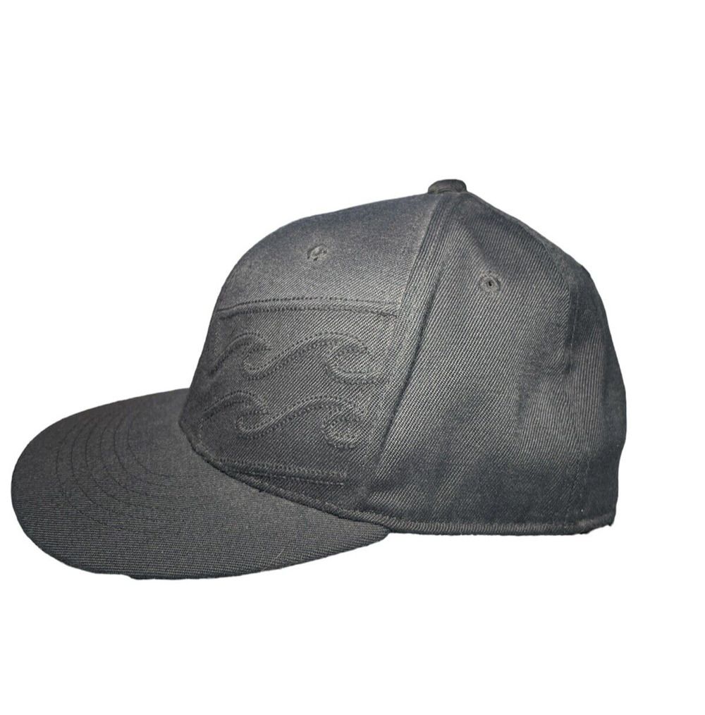 BILLABONG Black Cap Hat Mens Unisex Size S/M Flexfit 6 7/8-7 1/4